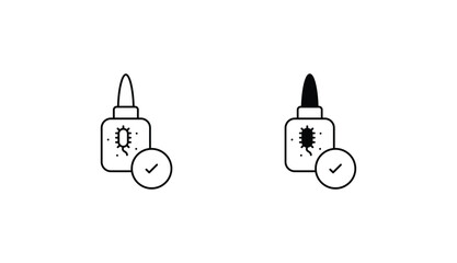 AntiDote icon design with white background stock illustration