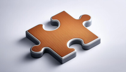 Obraz premium Puzzle Piece on White