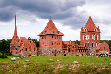 Obraz premium MINSK, BELARUS- August 01, 2024: Park Museum of Interactive History Sula, Recreation Center. Park-museum of interactive history of Sula in Belarus near Minsk