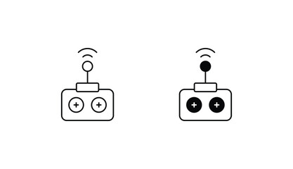 Remort Control icon design with white background stock illustration