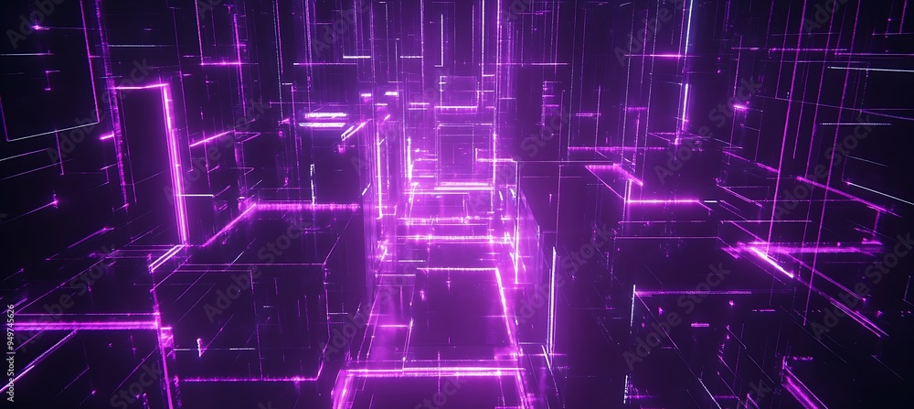 Poster a futuristic cityscape with ai-driven transit and dynamic holographic displays.