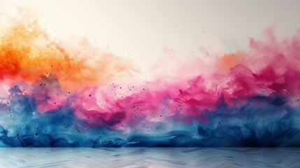 Fototapeta premium Colorful Paint Splash, Abstract Art
