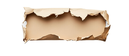 Encourage storytelling by placing text under torn cardboard on a white background creating a top view copy space image to invite sharing personal stories