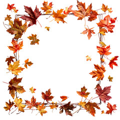 Fototapeta premium Autumn Leaves Frame