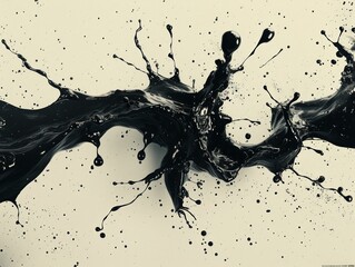 Abstract Art, Paint Splatter, Modern Wall Decor