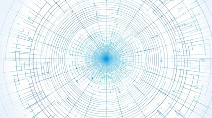 Abstract Digital Art with Circular Patterns