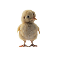 Fototapeta premium A Tiny Chick with Fluffy Yellow Feathers