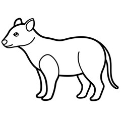 illustration of a animal line art