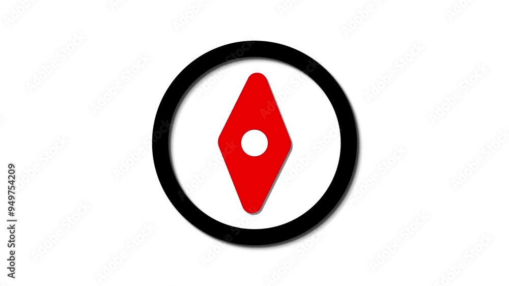 Poster compass icon animations perfect for professional applications, enhancing user navigation and interac