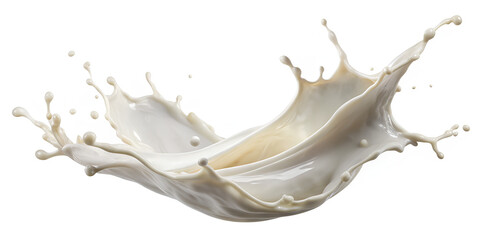 Milk splash isolated on a white background