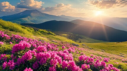 Mountain Meadow Sunset
