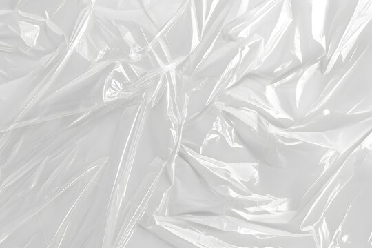 Plastic Texture Background Graphic, White plastic bag texture,Generative AI
