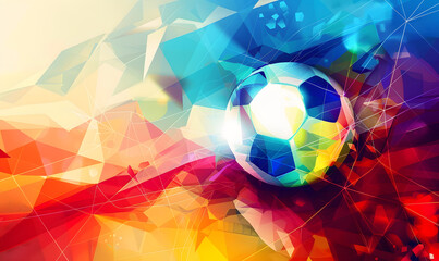 football-themed graphic and photo for advertising