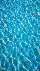 Obraz premium Pool water texture in top view calm water large glare background 