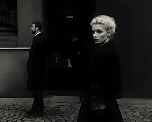 street photography, 1990s in berlin, woman 