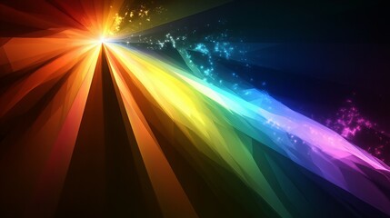 Obraz premium Colorful prismatic light effect abstract background with vibrant rainbow patterns and textures in modern art design, new beautiful stock image illustration AI