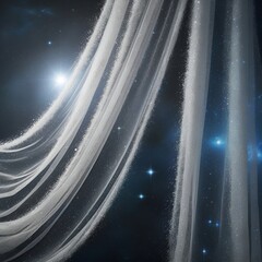 Nebula's Veil A  Shimmering Curtain of Stardust in Space