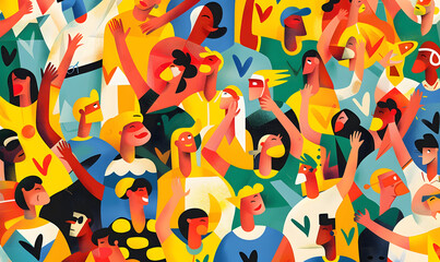 football-themed graphic and photo for advertising