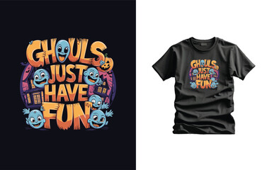 Halloween Creative Vector T-shirt Design Typography illustration