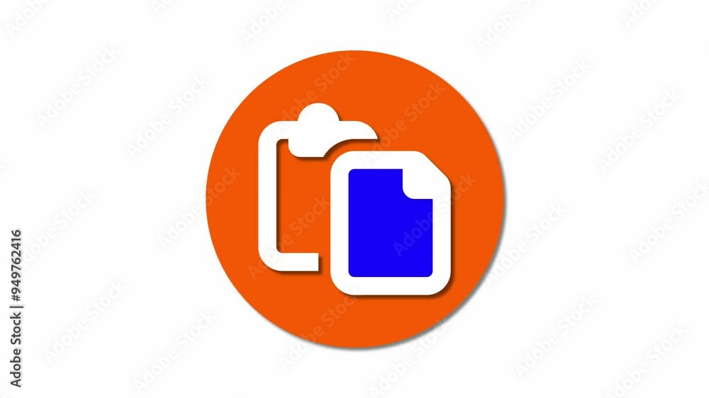 Poster Dynamic copy icon animations ideal for enhancing digital design and interactive clipboard management interface .