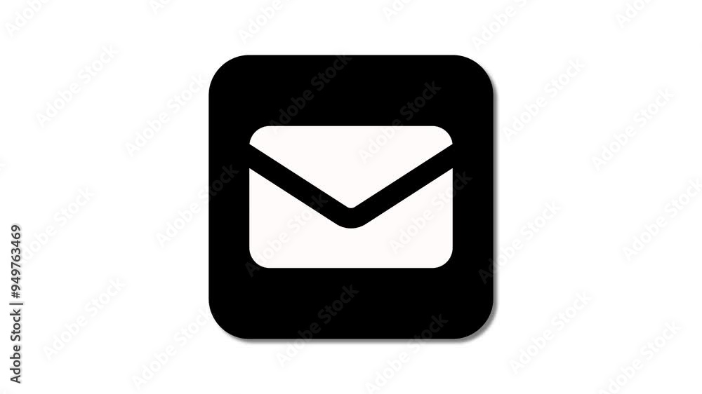 Poster Inbox icon animations for modern digital applications focused on email and communication design .