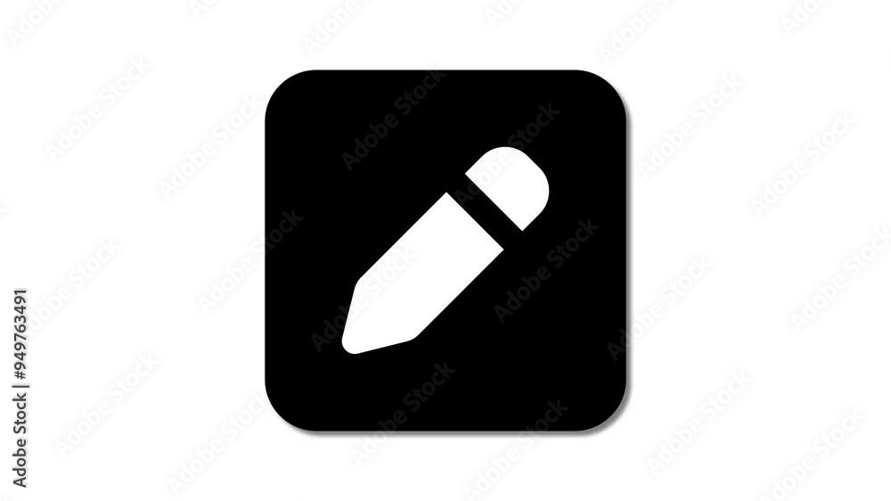 Poster high-quality pen animation icons perfect for digital art tools and writing-focused app interfaces