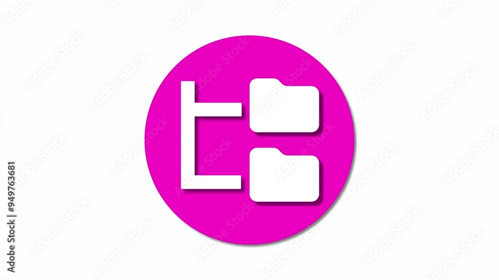 Poster modern folder icons for enhancing digital file management tools and user-friendly interface designs 