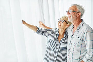 senior woman man couple retirement love elderly hope happy cheerful smile lonely sad solitude looking alone future relaxation portrait bonding vitality active