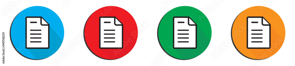 Poster document vector icon isolated vector graphic. paper document page icon vector element. agreement fil