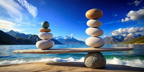 Balance and harmony manifest as a harmonious dance between contrasting elements, resulting in a symphony of interconnected whole, nourishing body and soul.