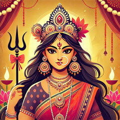 Fototapeta premium Mata Durga image