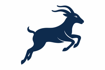 Fototapeta premium A jumping Goat