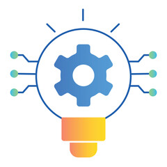 Technological Advancement Icon Design. Represents Innovation, Cutting-Edge Technology, Progress, Future Tech. Vector icon with editable Strokes and Colors.