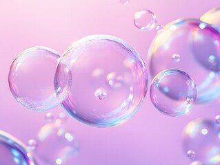 A picture of soap bubbles floating in the clean and clear sky,
soap bubbles, Generative AI