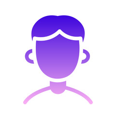 human face with a serene smile