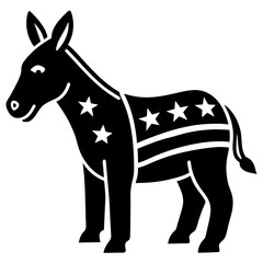 donkey in a background