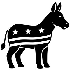 donkey in a background