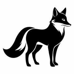 black fox silhouette