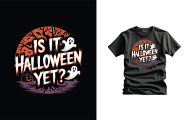 Halloween Creative Vector T-shirt Design Typography illustration
