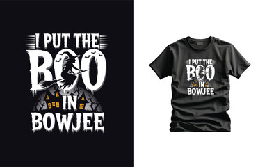 Halloween Creative Vector T-shirt Design Typography illustration