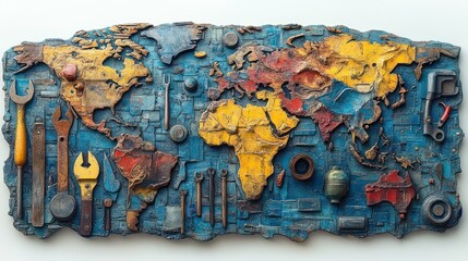 World Map Mosaic