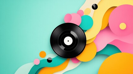 A Venn diagram showcasing the overlap between two different types of music genres, with common elements highlighted in the overlapping region.