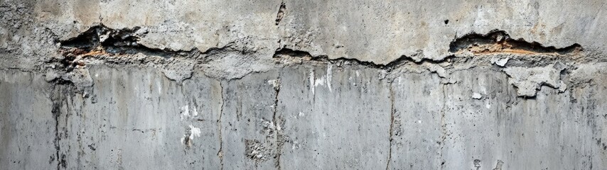 Obraz premium Weathered Concrete Surface, showcasing a rough, aged texture with subtle cracks and an earthy palette, evoking a sense of industrial minimalism and timelessness.