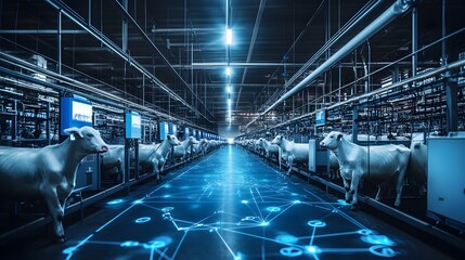 Cutting Edge IoT Integrated Dairy Farm with Advanced Automated Milking Systems for Efficient and Sustainable Agricultural Production