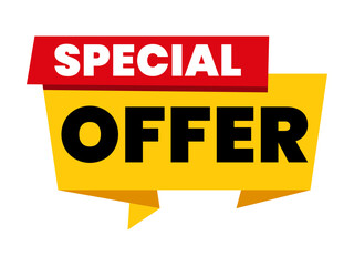 Set of color special offer buttons or badges. Vector illustration.