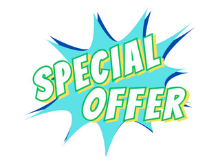 Set of color special offer buttons or badges. Vector illustration.