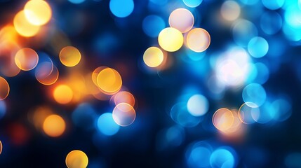 Obraz premium A multi-color bokeh, raining light, blurry lights, blurry background, rainbow confetti on a black background, colorful, night lights, city lights, haze, depth of field, round bokeh, circle bokeh,