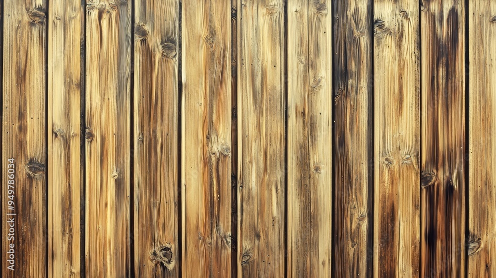 Aufkleber with a retro wood texture background and space for text from above