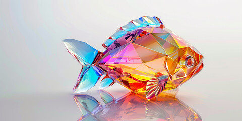 "Swarovski Rainbow Fish Family Collectible Figurine – Colorful Crystal Art" "Handcrafted Swarovski Rainbow Fish Family – Stunning Crystal Figurine"

