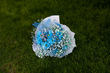 bukiet kwiatów na chrzest © Paulina